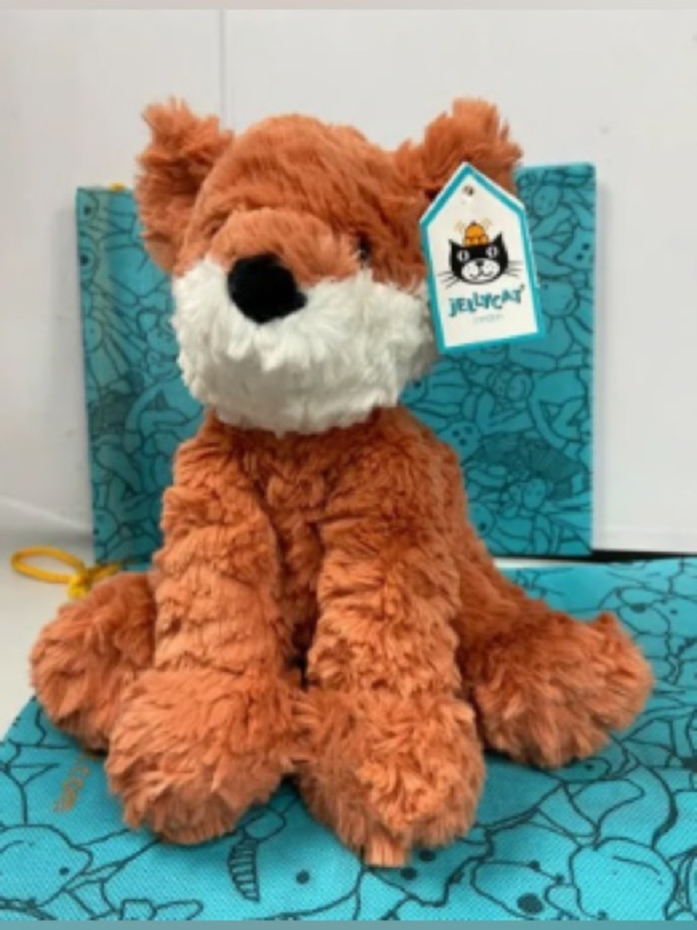 Jellycat Orange and White Plush Fox